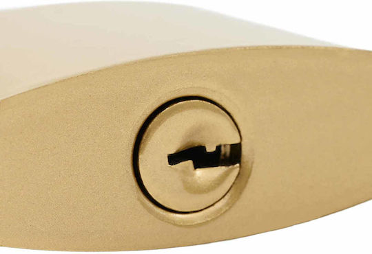 vidaXL Brass Padlock Lengthened with Key 106mm
