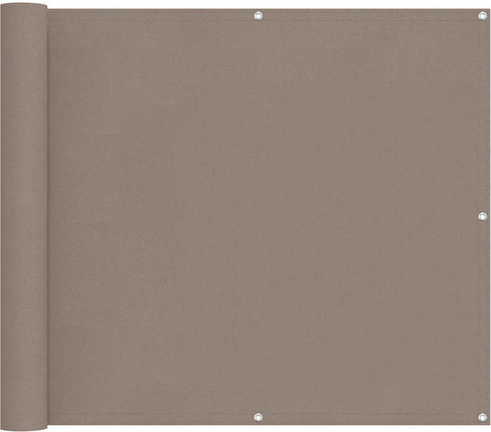 vidaXL Rectangular Brown Shade Divider 1x3m