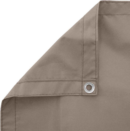vidaXL Rectangular Brown Shade Divider 1x3m