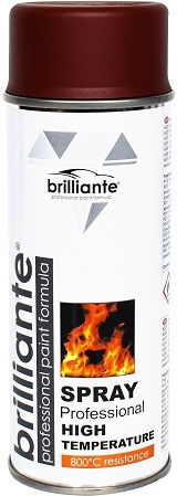 Brilliante Spray Vopsea Temperatură Înaltă Roșu Roșie 400ml