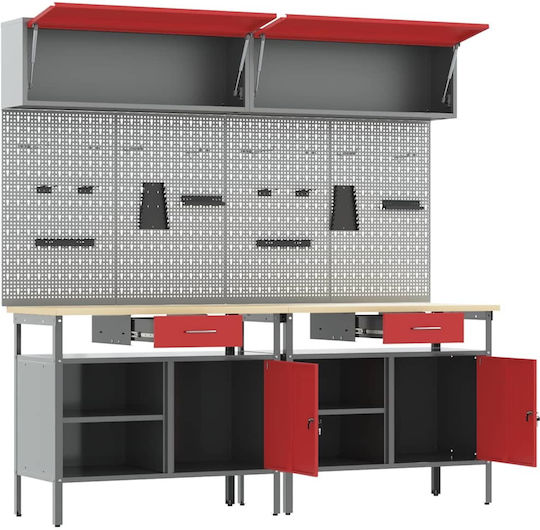 vidaXL Set Bench, work table, Worktable, Workbench