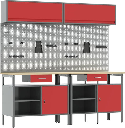 vidaXL Set Bench, work table, Worktable, Workbench
