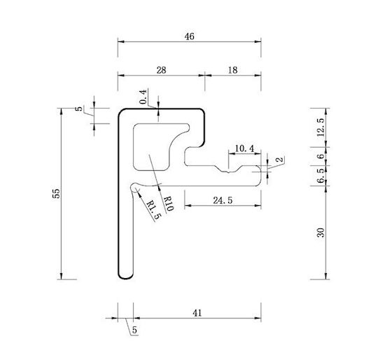 Newplan Γωνία Deck για Δάπεδο Κήπου από WPC 49.5x49.5εκ.
