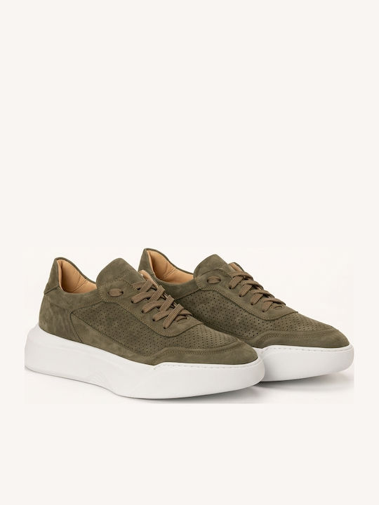 Ανδρικά Ανατομικά Flatforms Sneakers Khaki