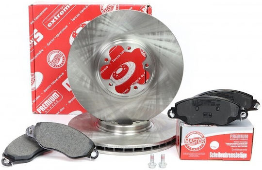 Brake Disc Set Front for Ford Focus Mondeo Fiesta Kuga C-Max S-Max Galaxy Edge Puma EcoSport