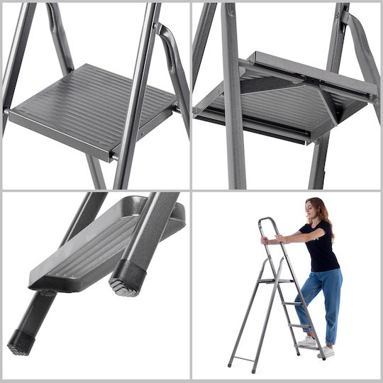 Kadax Scară Aluminiu cu 4 Trepte