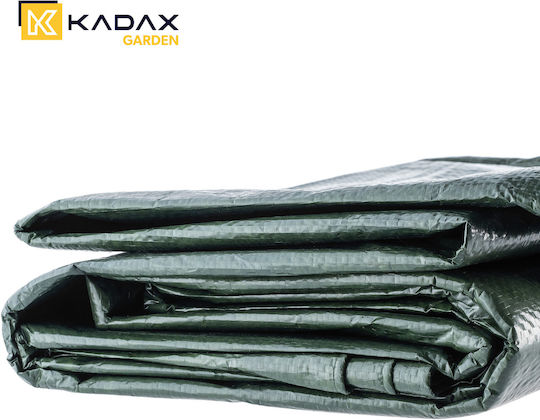 Kadax Στρογγυλός Αδιάβροχος Μουσαμάς 90gr/m² με Διάμετρο 10μ. Ελαφρού Τύπου Πράσινος