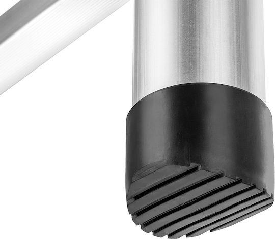 Kadax Scară Telescopică din Aluminiu Simplă cu 11 Trepte Înălțime Maximă 3.2m
