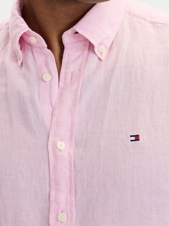 Tommy Hilfiger Λινό Πουκάμισο Regular Fit Classic Pink Tommy Hilfiger Λινό Πουκάμισο Regular Fit Classic Pink