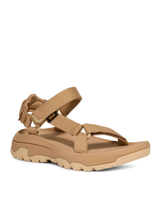 Hurricane Flache Sandalen für Damen Sportlich Hellbraun