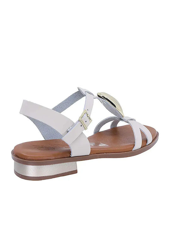 Leather Women's Anatomic White Sandals