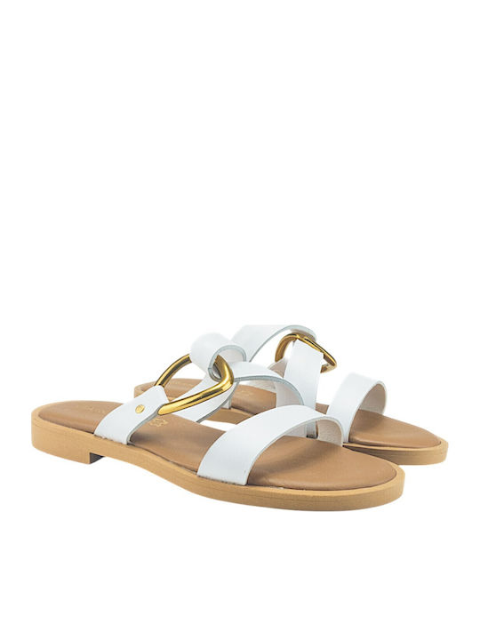 Women's Flat Sandals White