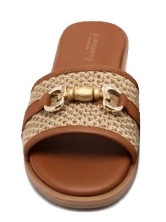 Women's Flat Sandals Brown