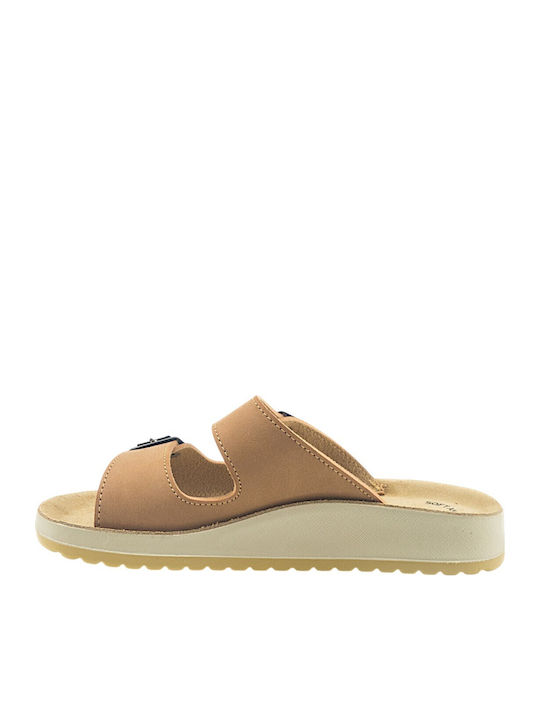 Women's Flat Sandals Tabac Brown