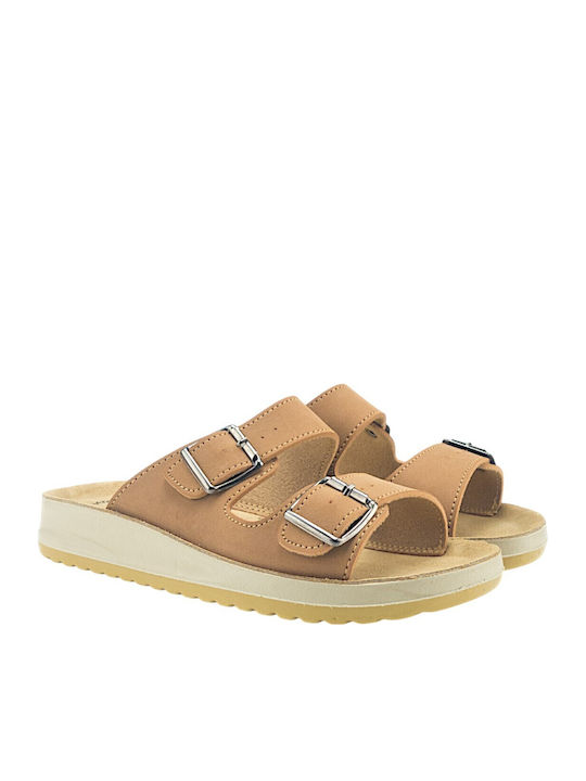 Women's Flat Sandals Tabac Brown