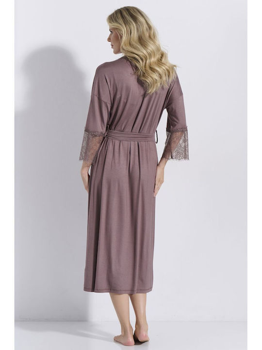 Jeannette Lingerie Sommerliche Damen-Robe Mocha