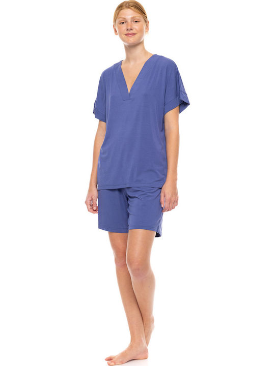 Pink Label Summer Women's Pajama Set White