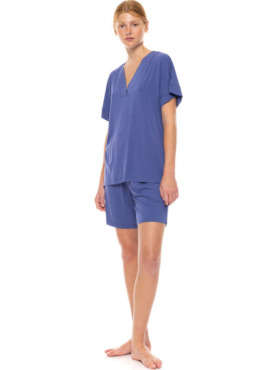 Pink Label Summer Women's Pajama Set White