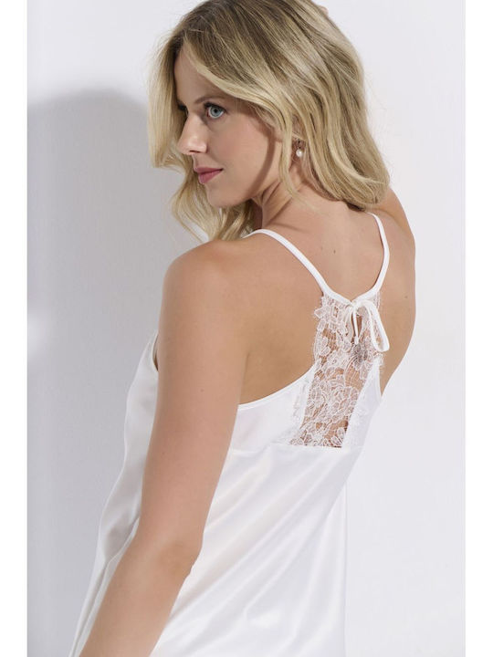 Jeannette Lingerie Summer Women's Pyjama Set Ecru