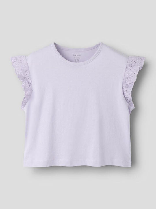 Kinderoberteile T-Shirt Flieder