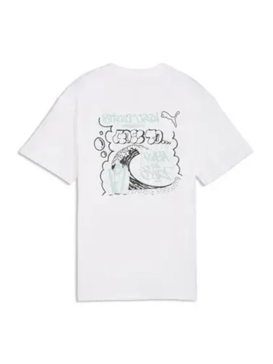 PUMA Kids T-shirt White Mid90s
