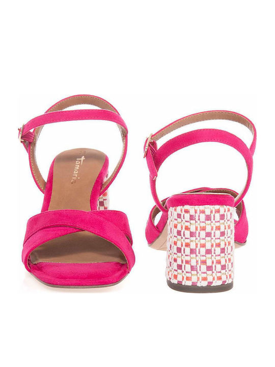 Damen Sandalen Fuchsie