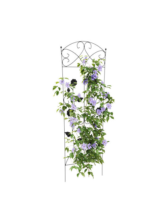 Garden Trellises in Black Colour 112x40cm 3 Pieces