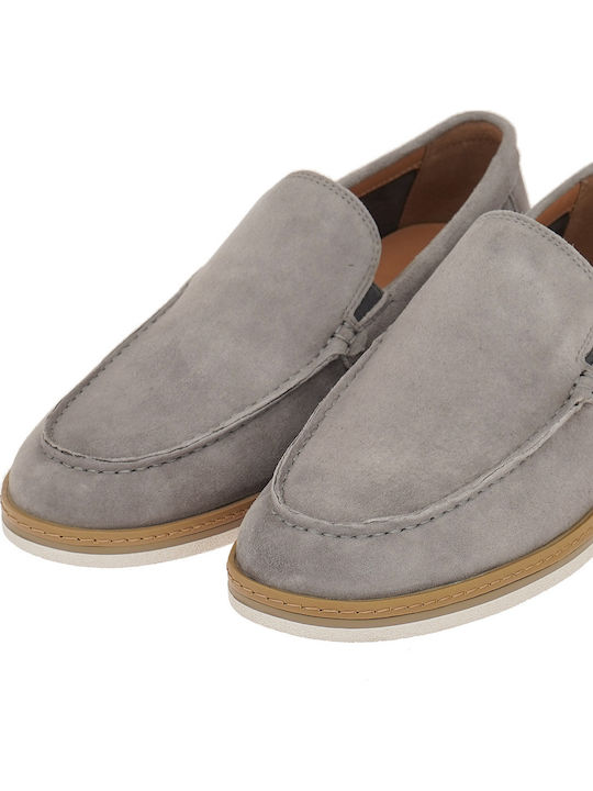 Suede Ανδρικά Loafers σε Γκρι Χρώμα