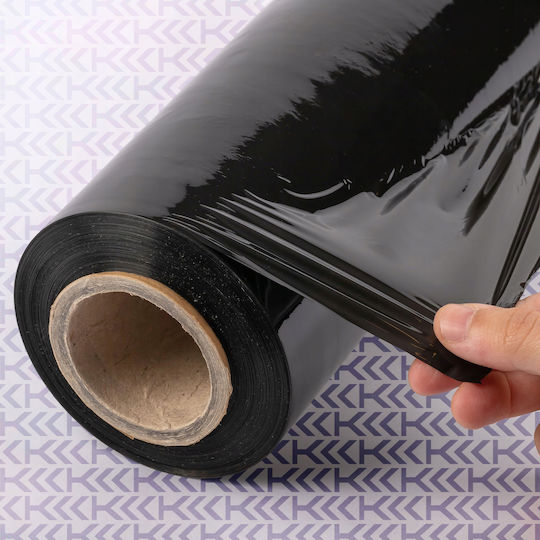 Stretch Film Strong Black 2.5kg Xl Well Covering Black Large 6pcs