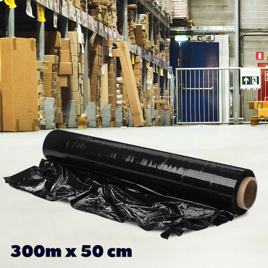 Film Elastic XL Stretch Negru Negru 2.5kg Puternic Opac Rola Cantitate Mare Film