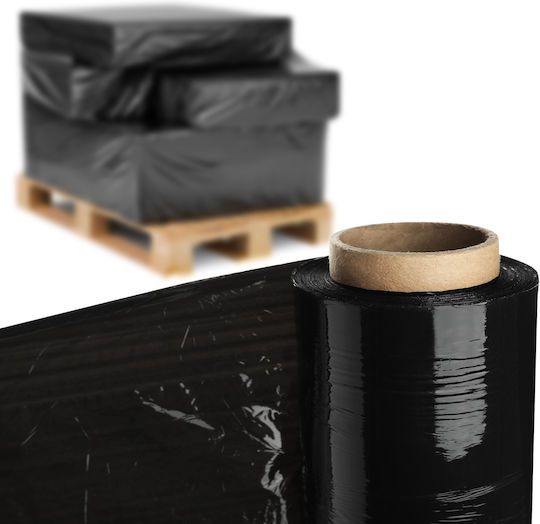 Film Elastic XL Stretch Negru Negru 2.5kg Puternic Opac Rola Cantitate Mare Film