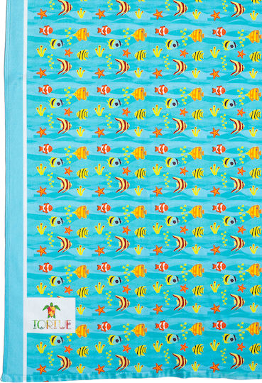 Boys' Beach Towel 70x140 Turquoise S5-333-100