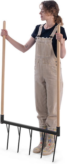 Cultivator De Mână Pentru Sol Slăbitor 77cm Metal Puternic Mâner 145cm