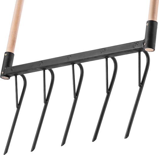 Cultivator De Mână Pentru Sol Slăbitor 77cm Metal Puternic Mâner 145cm