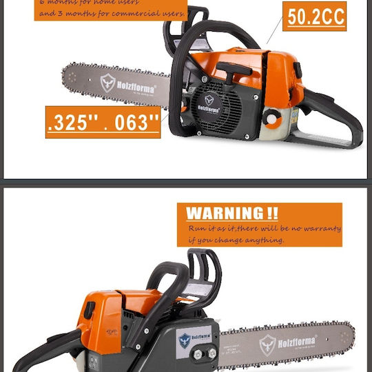 Holzfforma G260 Верижен Трион Без Шина Верига Оранжев