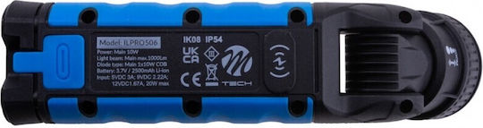 M-Tech Pro Battery Workshop Light LED IP54 with Brightness up to 1lm