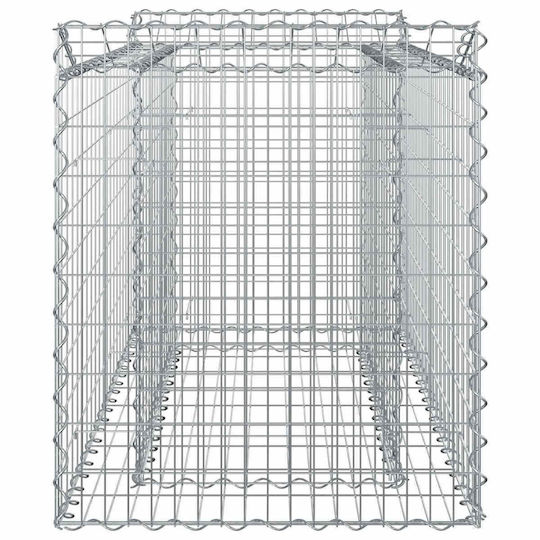 vidaXL Gartenzaunbedarf Draht aus Stahl 50x100x60cm Silbern