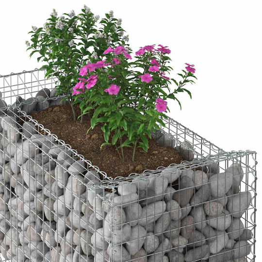 vidaXL Gartenzaunbedarf Draht aus Stahl 50x100x60cm Silbern
