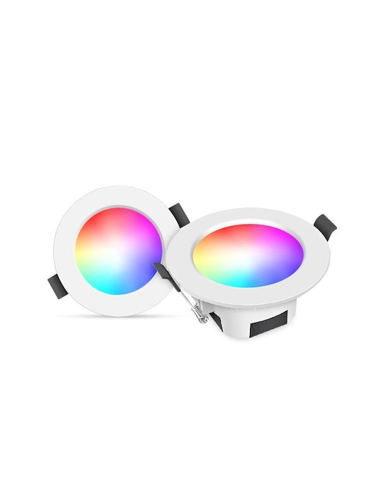 Metallischer Deckenstrahler mit Eingebauter LED RGBW 10 Stück