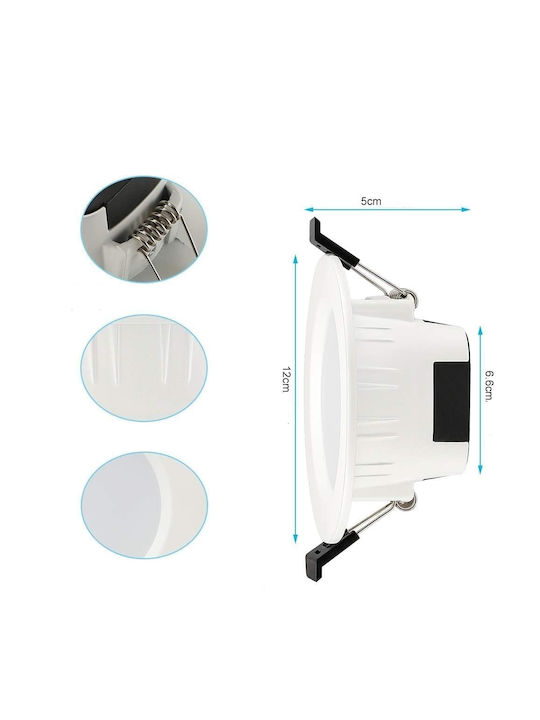 Metallischer Deckenstrahler mit Eingebauter LED RGBW 10 Stück