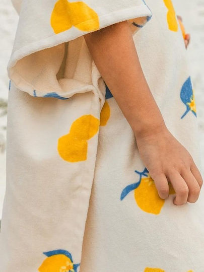 Poncho De Plajă Pentru Copii Fete Parebecca Ecru