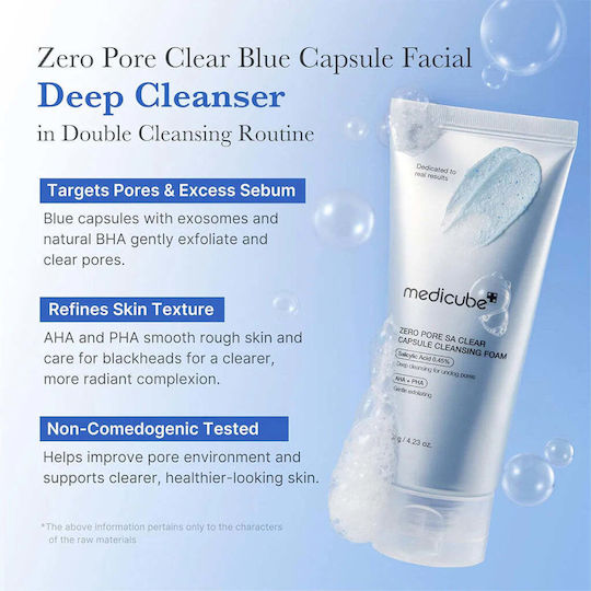 Medicube Zero Pore Αφρός Καθαρισμού Προσώπου για Ακνεϊκές Επιδερμίδες 120ml