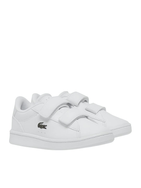 Carnaby Kids Sneakers with Hoop & Loop Closure White