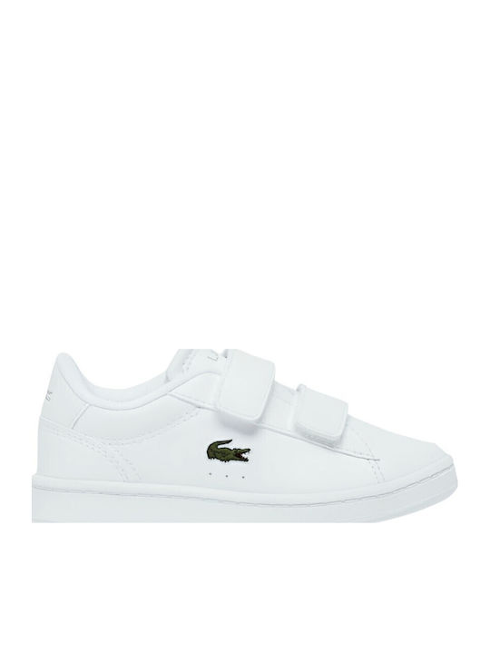 Carnaby Kids Sneakers with Hoop & Loop Closure White