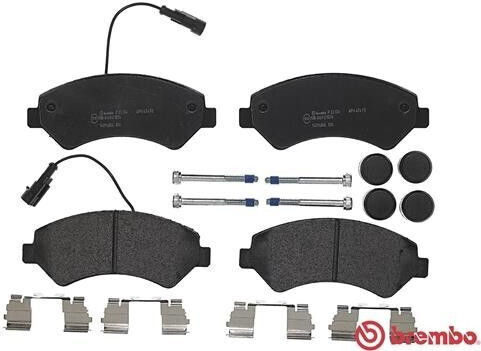 Brake Pads Fiat Ducato 2006 Front 2 Sensors 17q Heavy 2011 Spring 74mm 425373