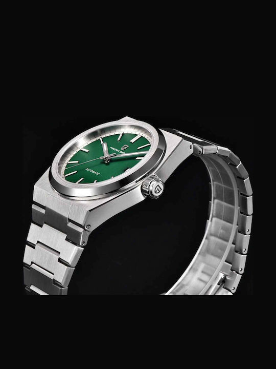 Pagani Design Ceas Barbatesc 40mm Automat cu Brățară din Metal Argintie