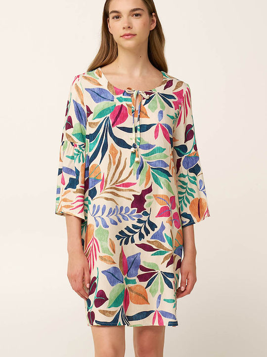 Summer Mini Dress Beige