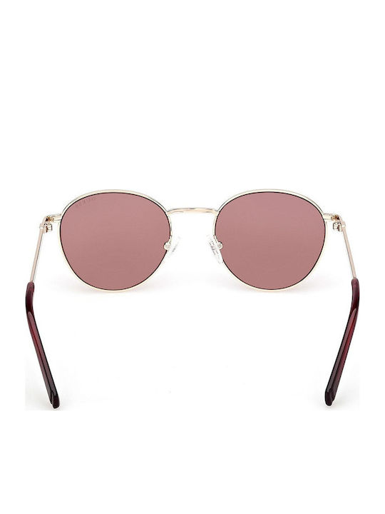 Guess Ochelari De Soare Pentru Femei Cu Ramă Metalică Aurie Și Lentile Aurii Degrade GU00272 32S