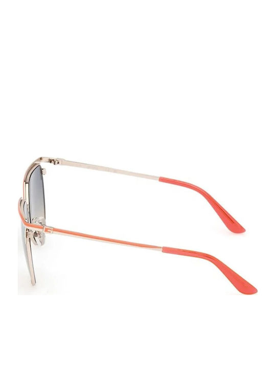 Guess Ochelari De Soare Pentru Femei Cu Ramă Metalică Neagră Și Lentile Portocalii Degrade GU00132 74P