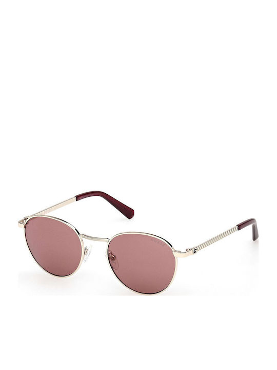 Guess Ochelari De Soare Pentru Femei Cu Ramă Metalică Aurie Și Lentile Aurii Degrade GU00272 32S